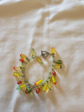 Orange, green,and yellow bracelet