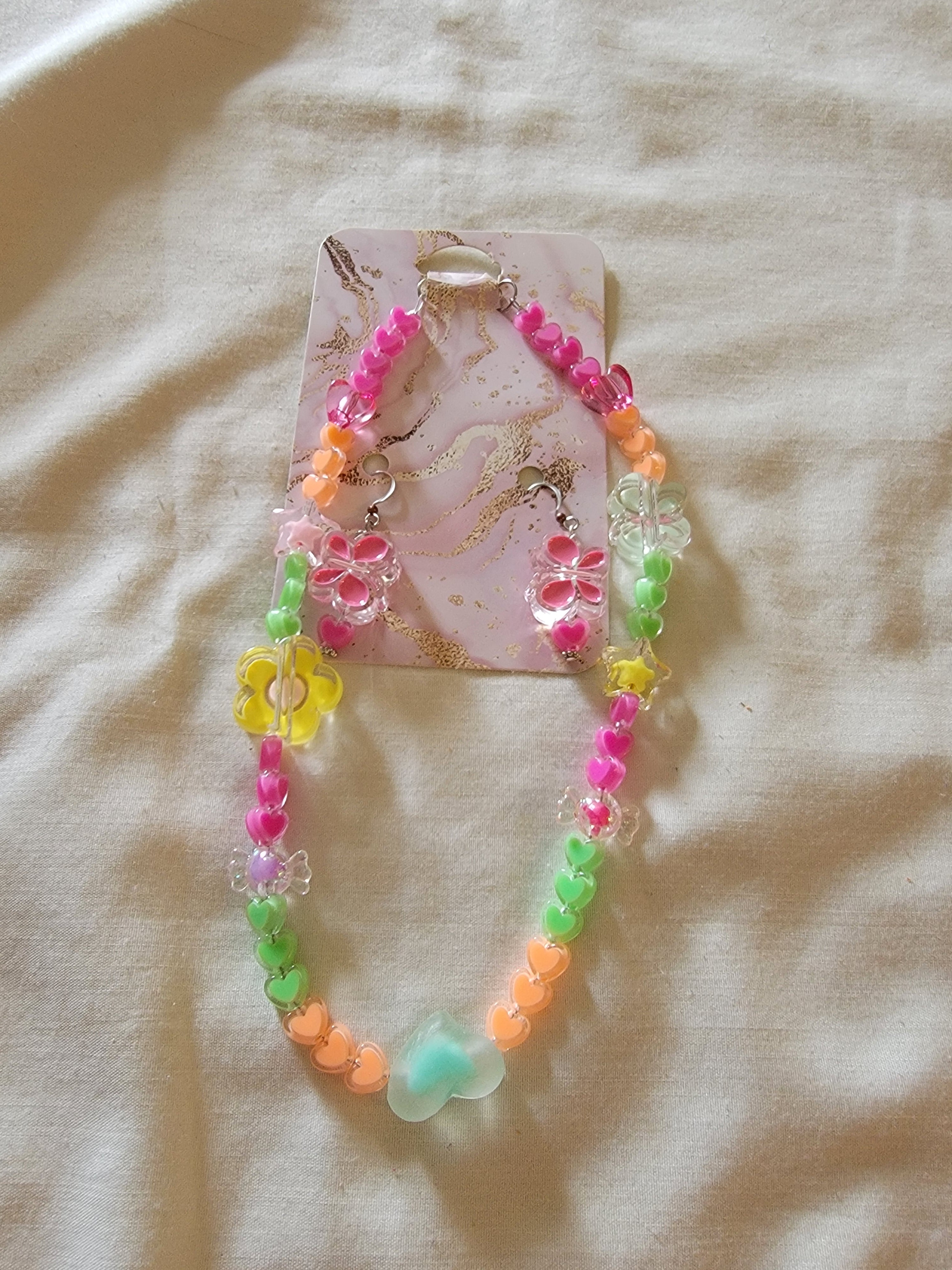 Kids necklace set  with earrings