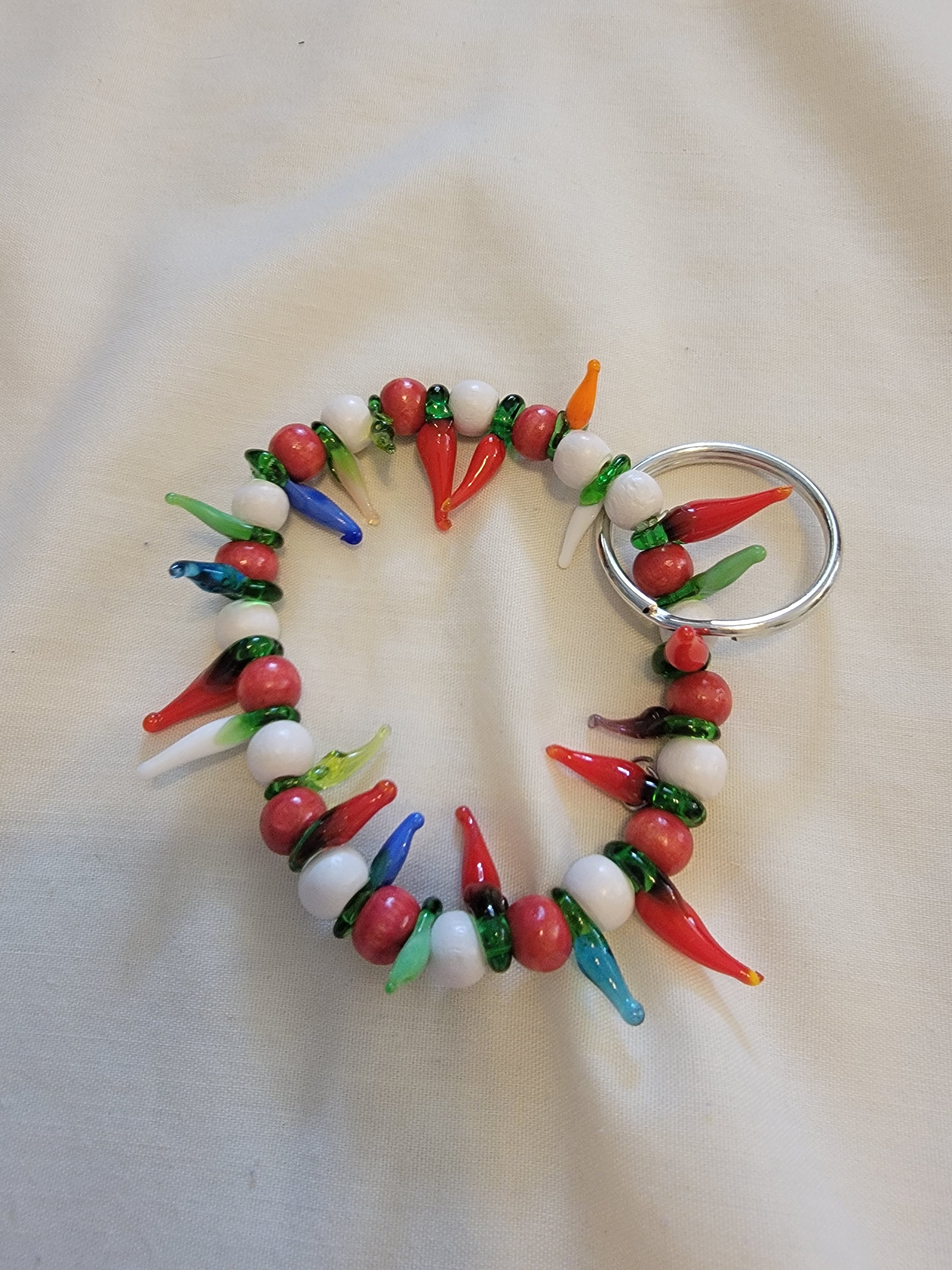Hot peppers keychains