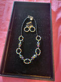 Colorful  necklace and earrings