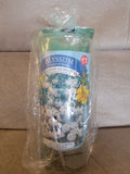 Flower glass cup