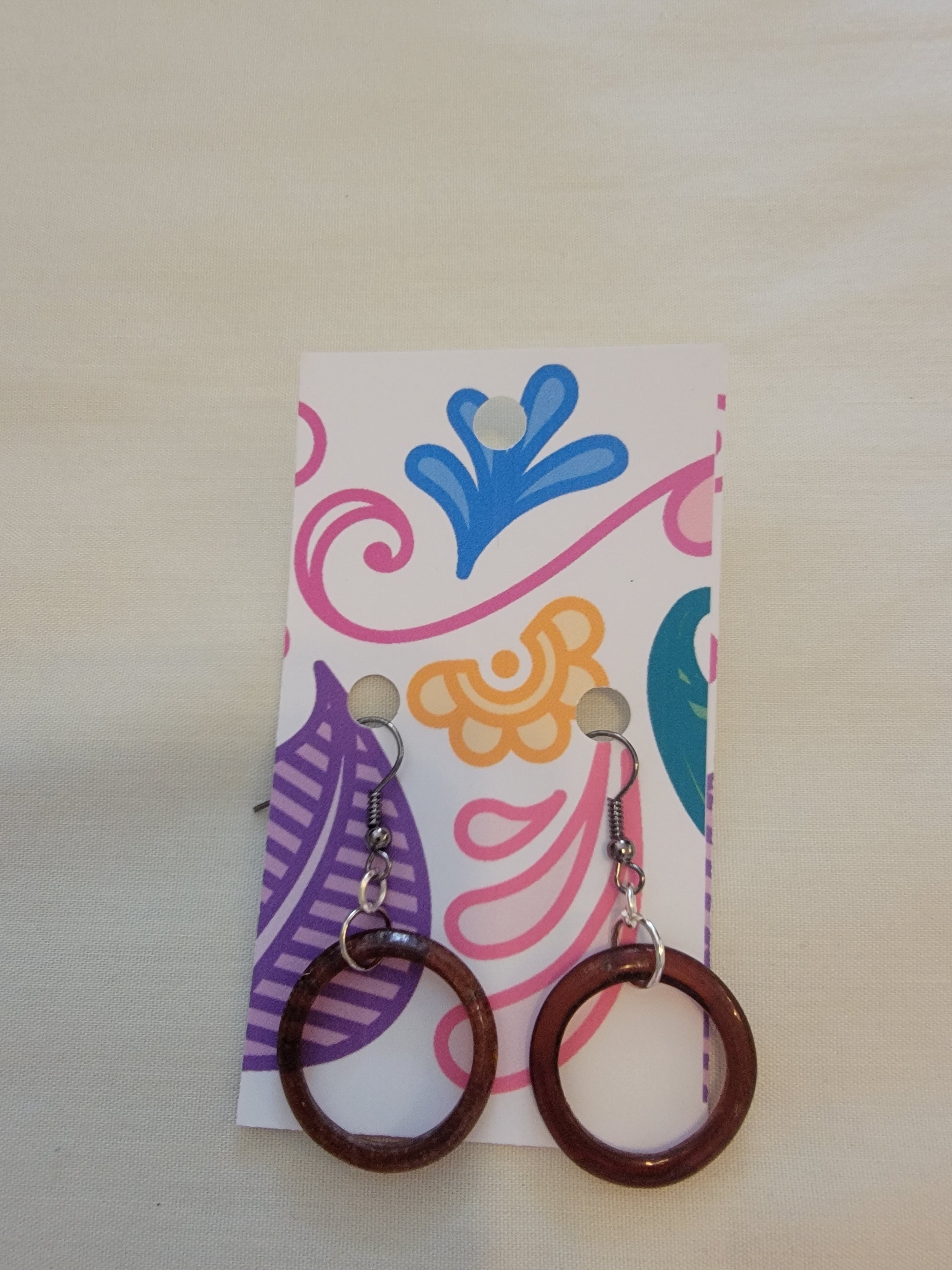 Brown earrings