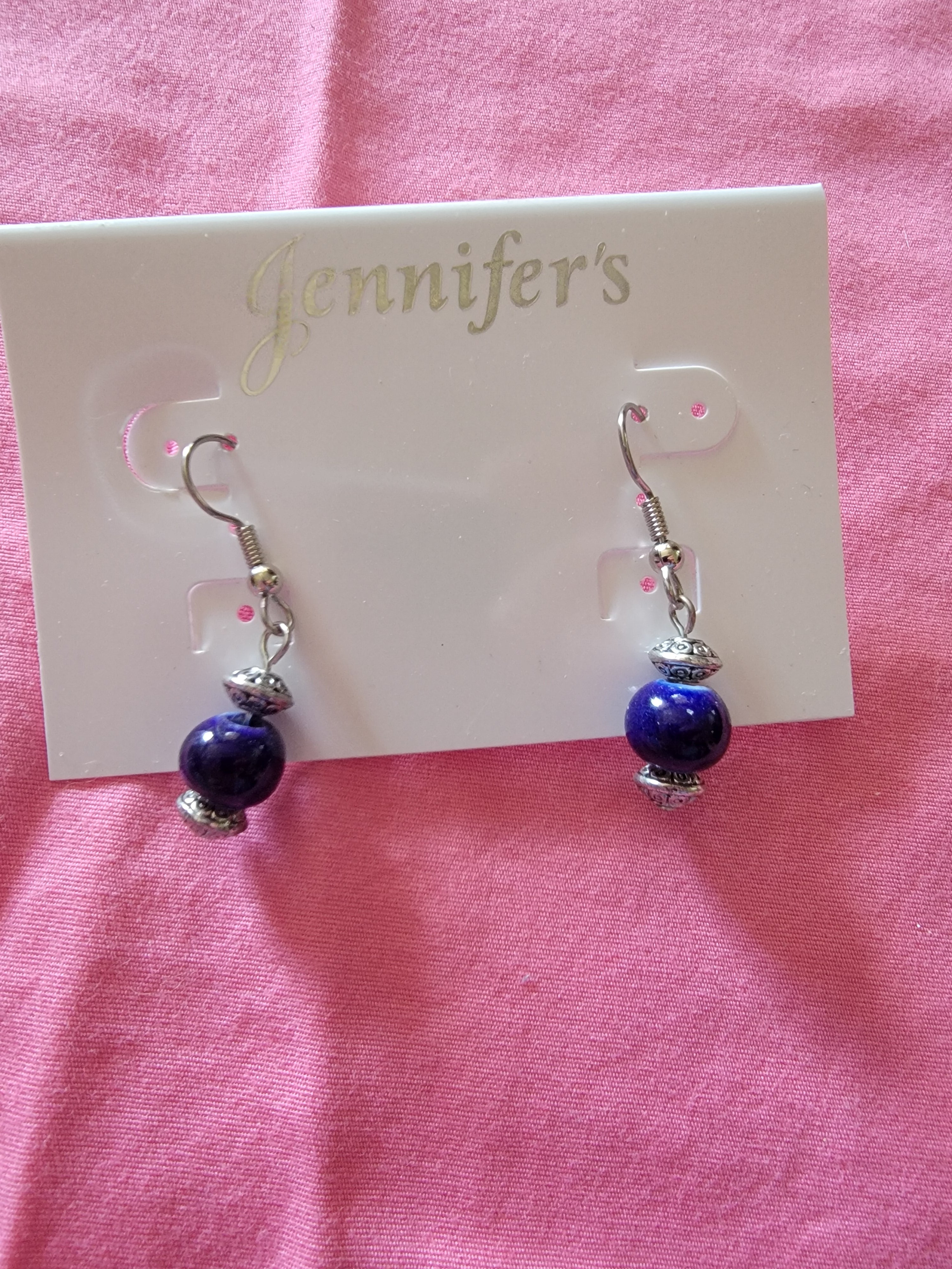Blue earring