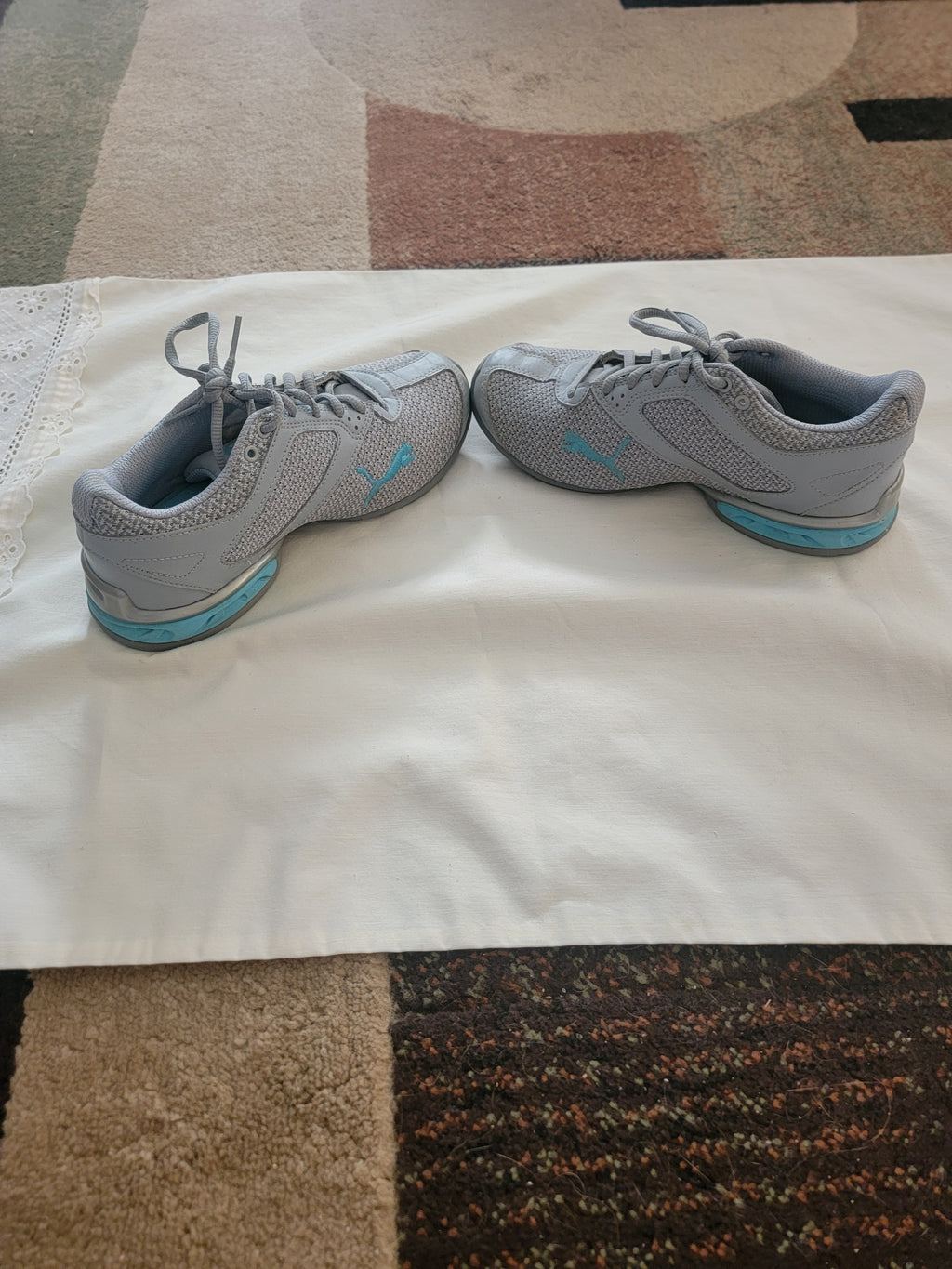 Puma  shoes  gray and blue