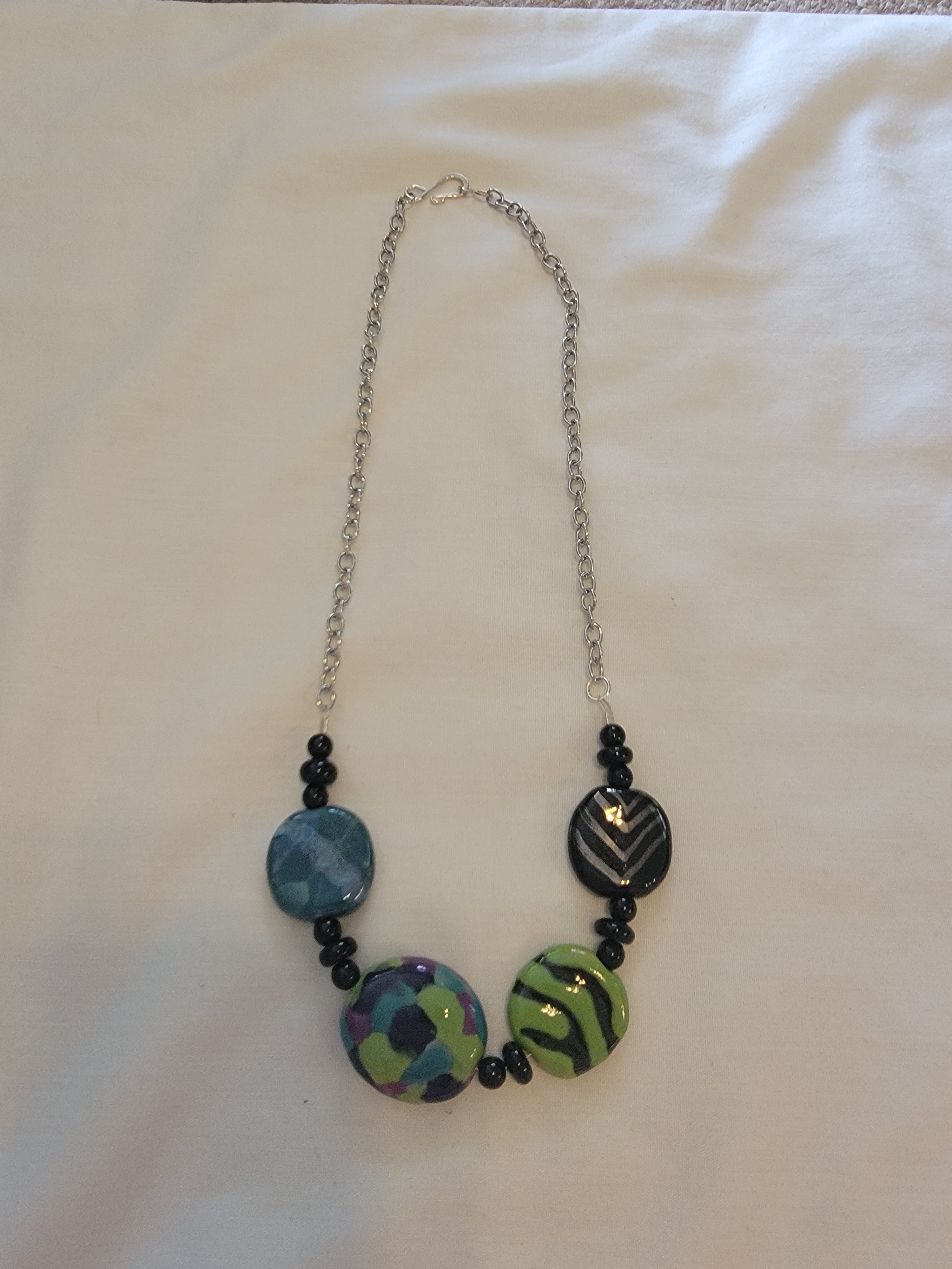 Green,blue and black