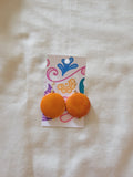 Orange earrings