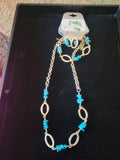 Aqua blue necklace set
