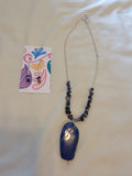 Blue necklace set