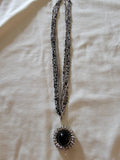 Beautiful  black and sliver necklace