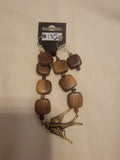 Wooden bracelet  with bird set